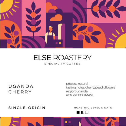  else roastery specialty coffee packaging with colorful design